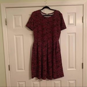 LuLaroe Amelia Dress Pleats and Pockets